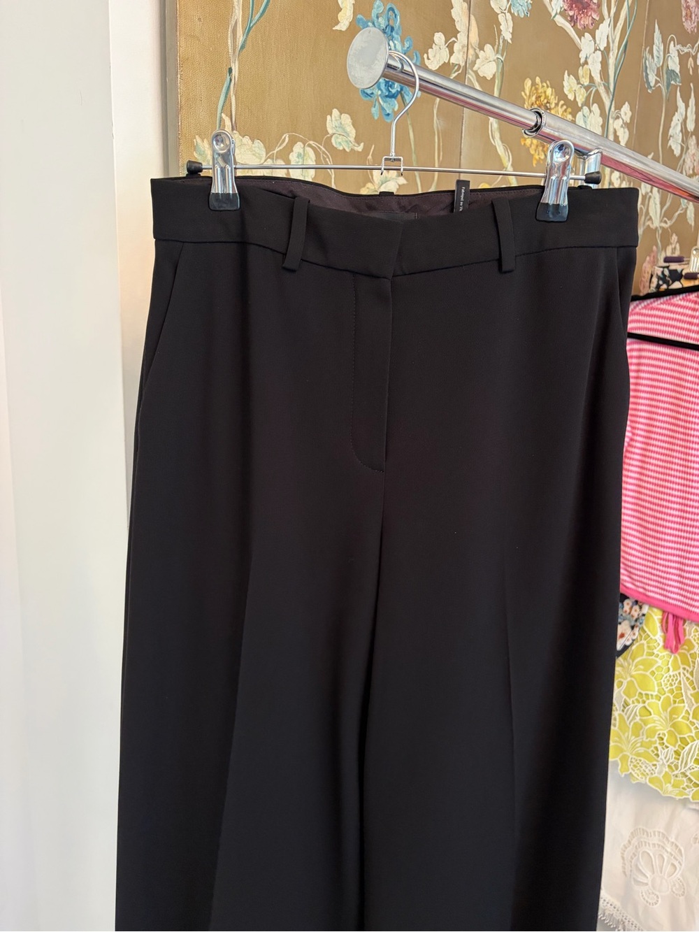 Theory Black Wide-Leg Trousers